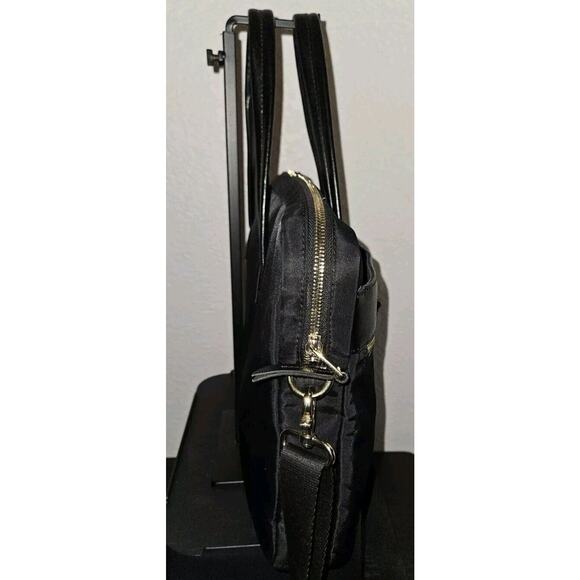 Knomo London Hanover 14in Laptop Briefcase Shoulder Work Bag Black 14x10x2 $227 - Picture 7 of 16